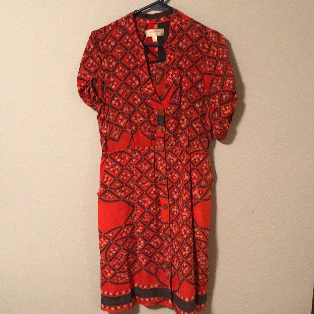 Anthropologie silk dress